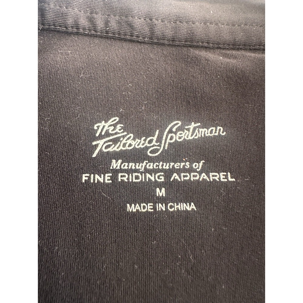 The Tailored Sportsman 1/4 Zip Short Sleeve Women's Size Medium Black Equestrian - Picture 5 of 9
